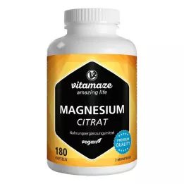 MAGNESIUMCITRAT Gélules végétaliennes de 360 mg, 180 pièces