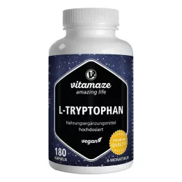 L-TRYPTOPHAN 500 mg gélules végétaliennes à haute dose, 180 pcs
