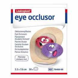 LEUKOPLAST Occluseur œil 5,5 cmx7,6 cm, 30 pc