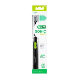 Gum Sonic Son quotidien brosse à dents noir, 1 pc