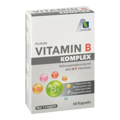 Capsules complexes de vitamine B, 60 pc Capsules complexes de vitamine B, 60 pc