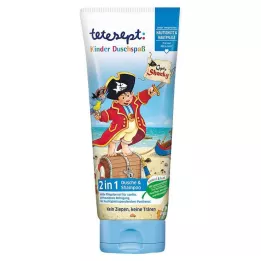 Tetesept 2 sur 1 douche et shampooing capitaine Sharky, 200 ml