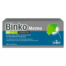 BINKO MÉMO 80 mg de tablettes de film, 30 pc