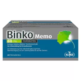 BINKO Mémo 80 mg comprimés pelliculés, 60 pcs