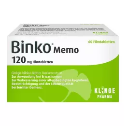 BINKO Mémo 120 mg comprimés pelliculés, 60 pcs