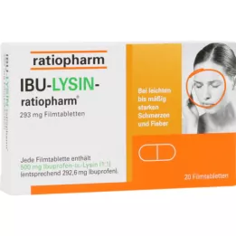 IBU-Lysin-ratiopharm 293 mg de comprimés enduits de film, 20 pc