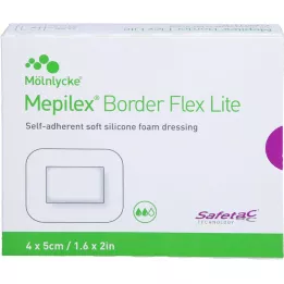 MEPILEX Association de mousse Flex Lite Border Flex 4x5 cm, 10 pc