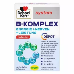 DOPPELHERZ Comprimés du système complexe B, 60 pièces