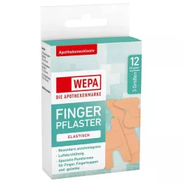 WEPA Mélange de pansements pour les doigts, 3 tailles, 12 pièces