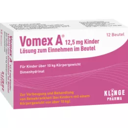 VOMEX A 12,5 mg enfants LSG.Z. Accepter dans le sac, 12 pc