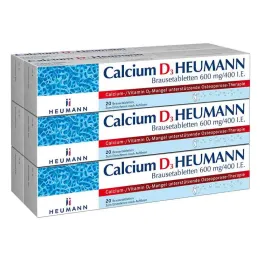 Calcium D3 Comprimés effervescents Heumann 600 mg/400 I.e. (120 pièces)