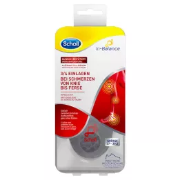 SCHOLL 3/4 Insère le talon-u. Douleur du genou 37-39,5, 1x2 pc
