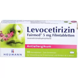 LEVOCETIRIZIN Comprimés de films fair à 5 mg, 10 pc