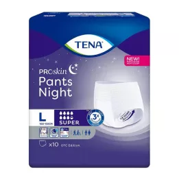 TENA PANTS Culottes jetables de nuit super L, 10 pièces