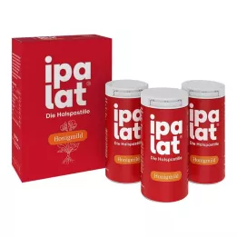 IPALAT Pastilles pour la gorge au miel doux sans menthol sans sucre, 120 pcs