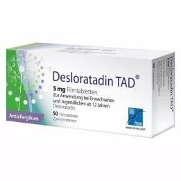 DESLORATADIN TAD Comprimés pelliculés à 5 mg, 50 pcs