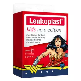LEUKOPLAST Héros en plâtre pour enfants Wonder Woman 6 cmx1m, 1 pièce