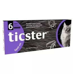 Tikster Spot-sur LSG. Pour gouttes pour les chats 4-8 kg, 6x0,8 ml