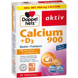 DOPPELHERZ Calcium 900 + D3 Comprimés, 30 pc
