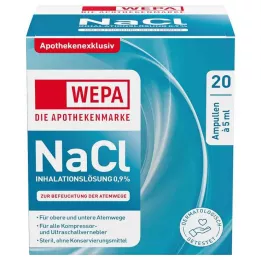 WEPA Solution pour inhalation NaCl 0,9 %, 20 x 5 ml
