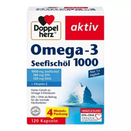 DOPPELHERZ Huile de poisson de mer oméga-3 1000 gélules, 120 pcs