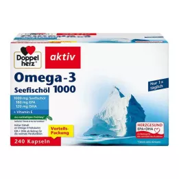 DOPPELHERZ Huile de poisson de mer oméga-3 1000 gélules, 240 pcs
