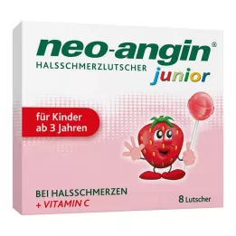 NEO-ANGIN Sucettes pour mal de gorge junior, 8 pièces