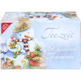 H&amp;S Tee Sac à bonhomme de neige Calendrier de lAvent, 24 pc