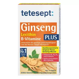 TETESEPT Ginseng 330 plus Lécithine + Vitamines B Comprimés, 30 pcs
