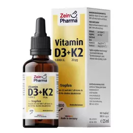 VITAMIN D3+K2 MK-7 gouttes à usage oral, dose élevée, 25 ml