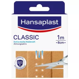 HANSAPLAST Plâtre classique 8 cm x 1 m, 1 pièce