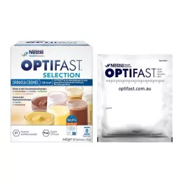 OPTIFAST Sélection de boissons &amp; Crèmes en poudre, 8X55 g