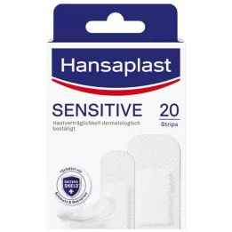 HANSAPLAST Pansements hypoallergéniques Sensitive Plaster, 20 pièces