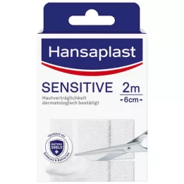 HANSAPLAST Pansement hypoallergénique Sensitive 6 cm x 2 m, 1 pièce