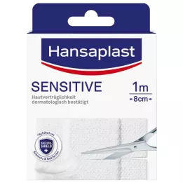 HANSAPLAST Pansement hypoallergénique Sensitive 8 cm x 1 m, 1 pièce
