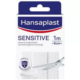 HANSAPLAST Pansement hypoallergénique Sensitive 6 cm x 1 m, 1 pièce