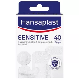 HANSAPLAST Pansements hypoallergéniques Sensitive Plaster, 40 pièces