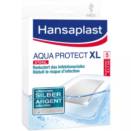 Hansaplast Aqua Protect Association de la plaie antibactérienne 8x10cm, 5 pc
