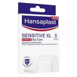 HANSAPLAST Pansement sensible stérile 6x7 cm, 5 pièces