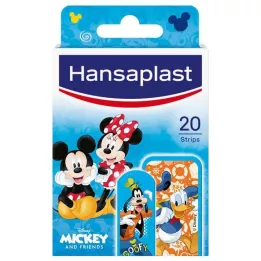 HANSAPLAST Pansements pour enfants Mickey &amp; Friends, 20 pcs