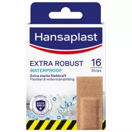 HANSAPLAST Bandes de plâtre imperméables extra robustes, 16 pièces