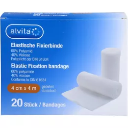 ALVITA bandage de fixation élastique 4 cmx4 m, 20 pièces