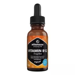 VITAMIN B12 100 µg gouttes végétaliennes à haute dose, 50 ml
