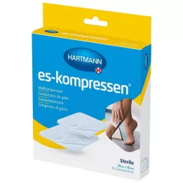 ES-KOMPRESSEN stérile 10x10 cm 8 plis 17 plis, 5X2 pcs