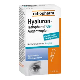 HYALURON-RATIOPHARM Collyre en gel, 2X10 ml