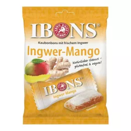 IBONS Sachet de bonbons à mâcher au gingembre et à la mangue, 92 g