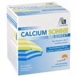 CALCIUM SONNE 500 bâtonnets à portion directe, 60 pièces