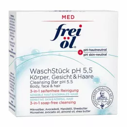 FREI ÖL Pain de toilette pH 5,5 Corps Visage Cheveux, 90 g