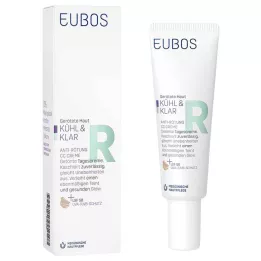 EUBOS KÜHL &amp; KLAR Crème Anti-Rougeurs CC LSF 50, 30 ml