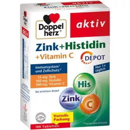 DOPPELHERZ Tablettes de dépôt dhistidine Zink + active, 100 pc
